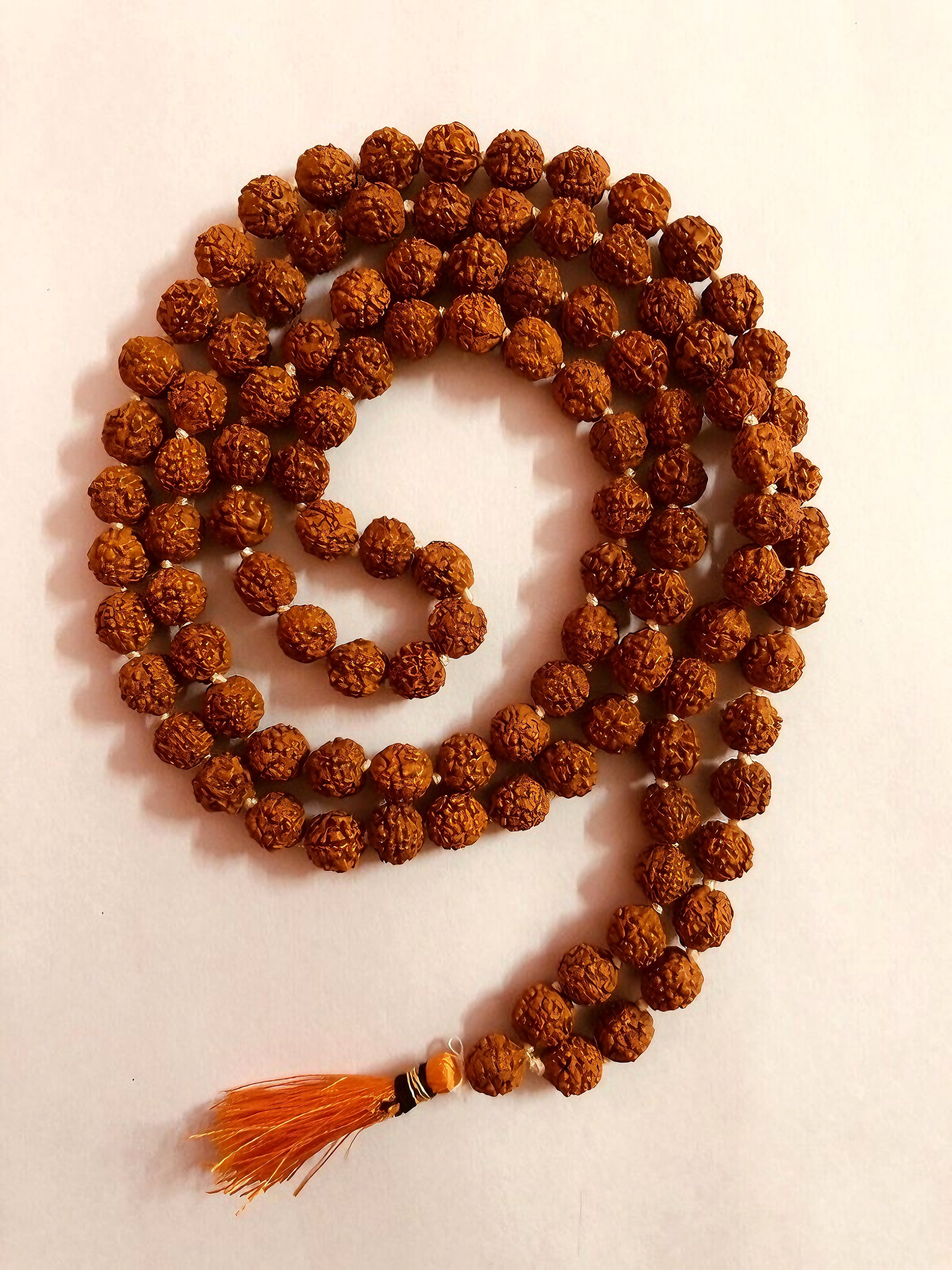 100% Original Panchmukhi  Rudraksh Mala (108+1) Prayer Beads For Chanting